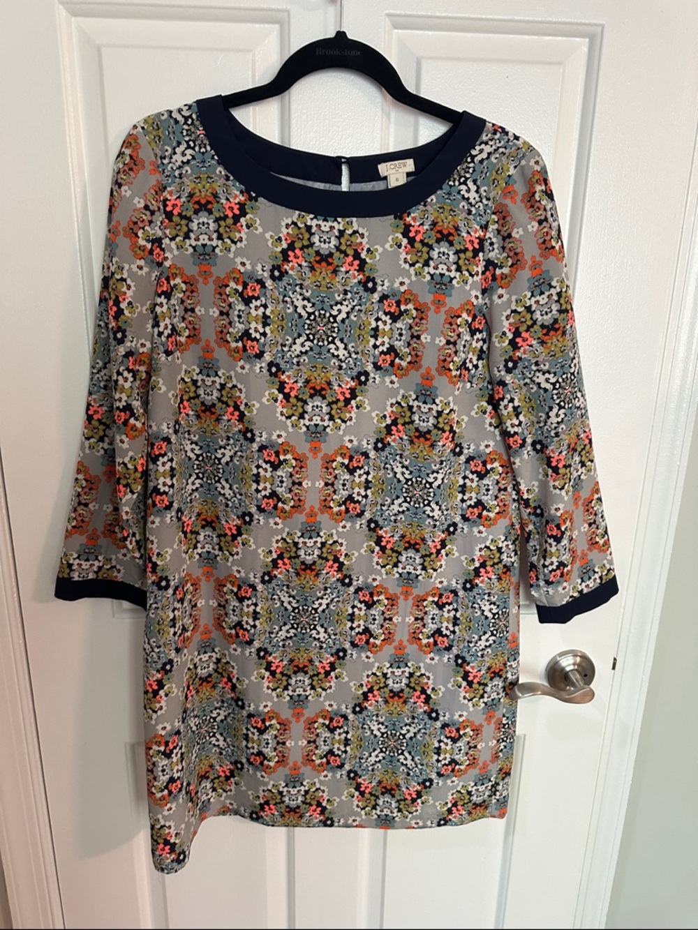 J. CREW Floral Mosaic Shift Dress